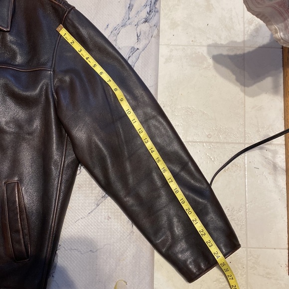 Mens Leather Y2K Bomber Jacket! Like New! Worn 1x! Quilted Liner/Pockets! XL🔥🎄 - Picture 11 of 13